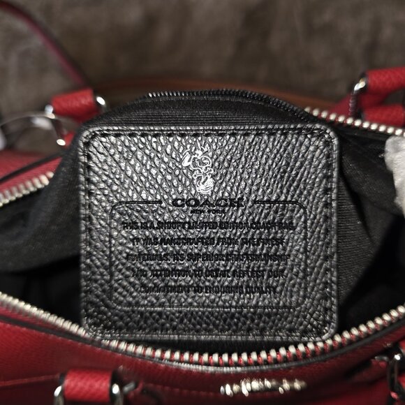Coach x Peanuts Snoopy Mini Bennett Satchel Bag Red Leather F37272 NWOT Limited - Picture 3 of 16